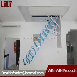 Alta calidad metal hidráulica telescópica eléctrica loft <span class=keywords><strong>escaleras</strong></span> plegable/plegable escalera - Product Image 1