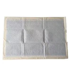 Hecho en china underpad desechable con superficie de algodón cama almohadillas con tacto suave para hospital bajo pad