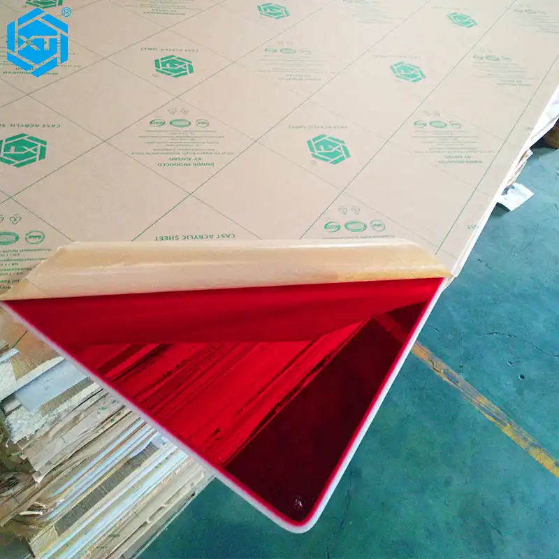 Xingxintao — feuille acrylique transparente colorée, panneau de pmma