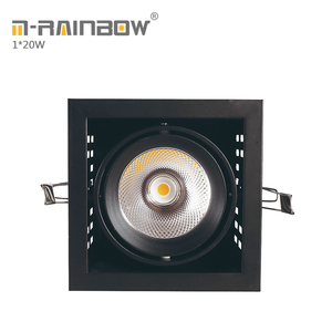1*20 W led cob grille empotrado abajo luz 20 W 40 W 60 W led grille downlight cuadrado luces de la parrilla led para hotel - Product Image 3