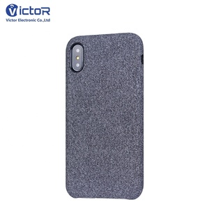 Linen Bề Mặt PU Da Điện Thoại Di Động Trường Hợp đối với <span class=keywords><strong>iPhone</strong></span> XS Max Cover Quay Lại - Product Image 3