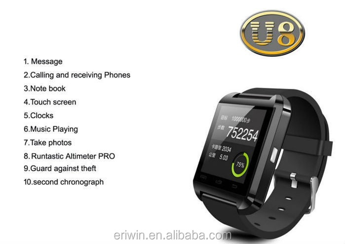 2017 vente chaude Bluetooth montre smart watch avec sim carte mobile étanche montre téléphones smart