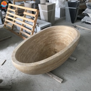 Baignoire en pierre brin grise, baignoire en marbre gris, vente en gros - Product Image 4