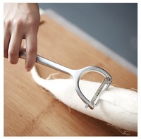 Multi Functie Keuken Tool Houten Grip Rvs Groente Fruit Peeler