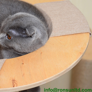 Cómoda hamaca de madera para gatos y mascotas, estante de montaje en pared - Product Image 4