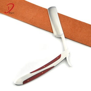 <span class=keywords><strong>Navaja</strong></span> <span class=keywords><strong>de</strong></span> Afeitar Recta <span class=keywords><strong>de</strong></span> Acero Inoxidable Reemplazable para Barbería, Cuchilla <span class=keywords><strong>de</strong></span> Afeitar para Hombre, Negra - Product Image 2