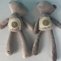 Fabricant en gros, adorable ours gris aux longues pattes, couple d'ours chinois, peluche