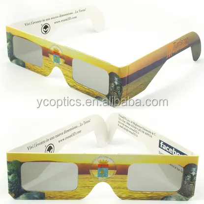 custom brand paper circular polarized 3d glasses for movies ,cinema ,TV and games