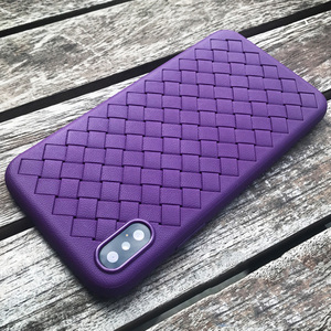 Tissé en cuir motif tpu mince pour <span class=keywords><strong>iPhone</strong></span> X/<span class=keywords><strong>10</strong></span> Cas - Product Image 2