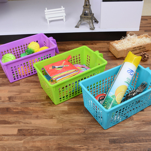 <span class=keywords><strong>Meilleur</strong></span> vente de bonne qualité <span class=keywords><strong>portable</strong></span> en plastique classe paniers de rangement avec poignée - Product Image 1