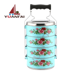 New Style Colorful Stainless Steel Lunch <strong>Box</strong> Food Container <strong>Tiffin</strong> <strong>Box</strong> of Thermal Food Carrier - Product Image 1