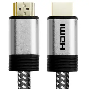 Cotton Mesh Braided Supports 18Gbps 4K@60Hz 4:4:4 Heavy Duty Aluminum Shell High Speed HDMI Cable