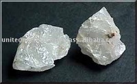 Silice de quartz blanc laiteux de haute pureté (99,8 % SiO2) avec impuretés personnalisables pour applications en verre, origine Rajasthan