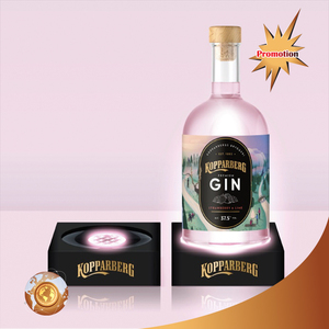 Présentoir de bouteilles de vin en acrylique, 1 pièce, saucière, en acrylique, pour comptoir, avec LED - Product Image 2