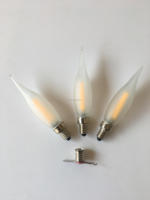 C22 C20 C18 E10S Bombilla de vela de filamento LED, 220V, 2W, para decoración de candelabros festivos e iluminación nocturna interior.