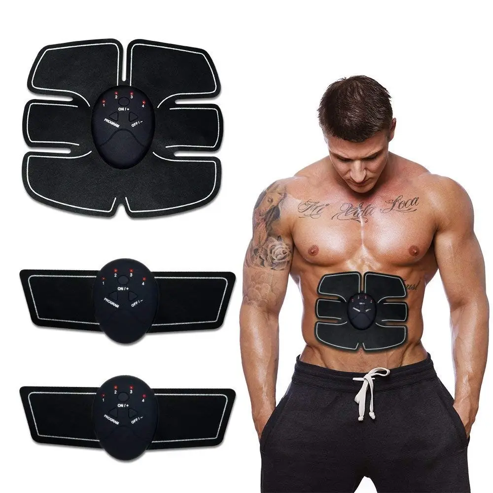 Exercise fitness fat reduction instrument ems battery stimulator abs muscle stimulator