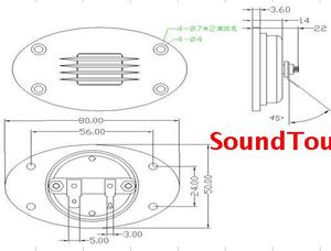 Samtronic ลำโพงทวิตเตอร์รุ่น Melo David Audio,ลำโพงเครื่องขยายเสียงแบบริบบิ้นเคลื่อนที่ด้วยอากาศ<span class=keywords><strong>8</strong></span>โอห์ม50วัตต์ - Product Image 5