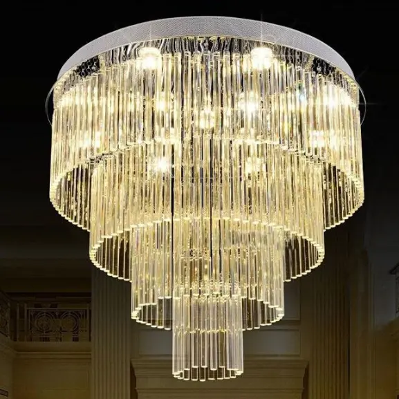 Modern Style Living Room Bedroom Restaurant Lighting Ceiling Pendant Lamp Crystal Chandelier
