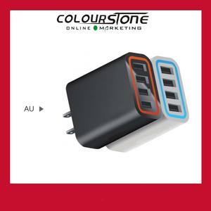 Inteligente Nueva Chager 5 V 5.6A 28 W 4 Puertos USB Cargador de Pared 100-240 v Teléfono Móvil para Ipad AU/UK enchufe - Product Image 1