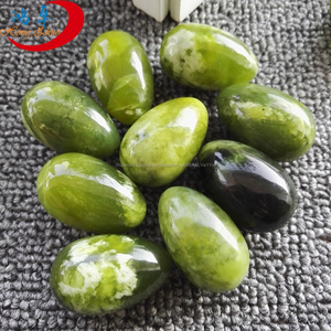 Comercio al por mayor 100% natural <span class=keywords><strong>jade</strong></span> <span class=keywords><strong>nefrita</strong></span> yoni huevo para las mujeres vaginales ejercicio - Product Image 2