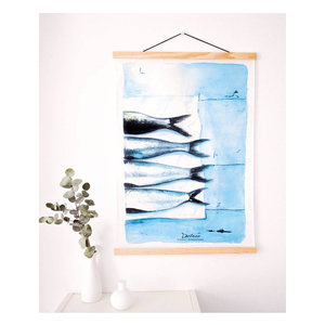 Cao End Kích Thước Lớn Phổ Biến Gỗ Tự Nhiên Chất Liệu Áp phích Từ Móc Áo Áp phích Khung Ảnh Với Sợi Dây Thừng Cho Tường Nghệ Thuật - Product Image 4