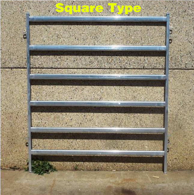 40x40 tubo cuadrado, 6 rieles