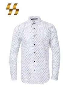 white long sleeve casual silicone wash 100% cotton custom size latest shirt designs for men dress boys t shirt