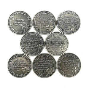 Bạc cổ tùy chỉnh tôi yêu bạn nhiều hơn tôi có thể nói đồng xu may mắn - Product Image 6