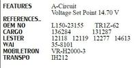 Alternador nuevo regulador de tensión VR-H2000-3 23215-54A00 23215-W1700 23215-W1701 13547400 05-021 1114623 IH212 IH717