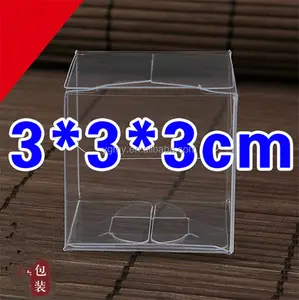 Geschenk verpackung kleine Schmuck verpackung transparente Plastik box Kleine durchsichtige PVC-Box aus Kunststoff