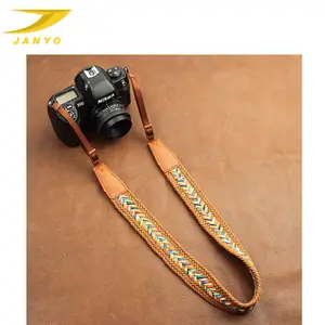 Sangle de caméra en tricot de cuir dslr personnalisée