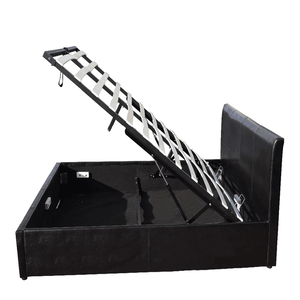 מחיר זול דמוי עור pu מעלית גז מיטת אחסון - Product Image 3