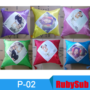 Fodere per <span class=keywords><strong>cuscini</strong></span> <span class=keywords><strong>in</strong></span> <span class=keywords><strong>raso</strong></span> RubySub di buona qualità per sublimazione, personalizzabili con nappe - Product Image 3