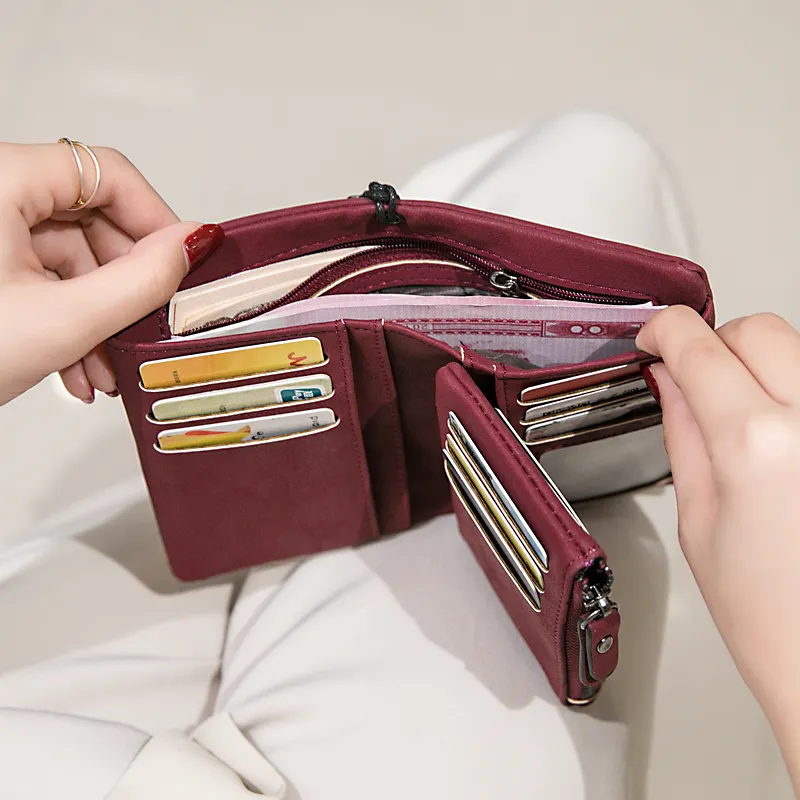 MIYIN 2022 hot selling wallets for women fashionable ladies purse cartera mujer multifunctional card holder Short wallet women