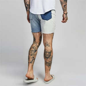 Cool <span class=keywords><strong>Skinny</strong></span> Push up Damaged Jeans Shorts <span class=keywords><strong>Hombre</strong></span> - Product Image 3