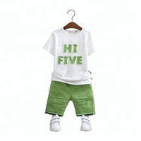 Livraison gratuite d'été enfants garçons vêtements pour 2-12 nouvelle à manches courtes garçons set vêtements 2 pièce