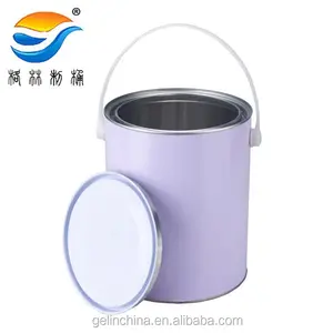 paint tin container,4L round cheap paint cans