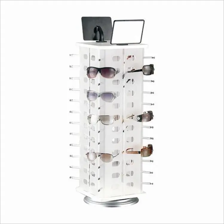 Acrylic turntable sunglasses display smart glasses display counter for reading glasses display