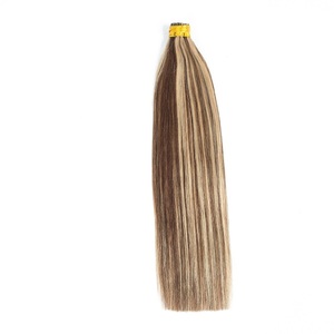 Extensioni per <span class=keywords><strong>capelli</strong></span> Remy vietnamiti I-Tip, castano biondo <span class=keywords><strong>cenere</strong></span> balayage, 22 pollici, per uso professionale - Product Image 1