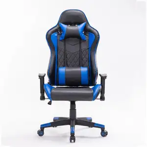 Gaming stoel youtube blauw 150 kg Racing Leer Corticale gaming internetcafes computer en comfortabele liggen huishouden Stoel