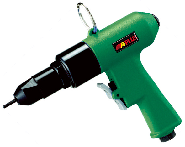 APLUS GRA-PS0607 Green Steel & Aluminium Air Rivet Nut Tool for M3/M4/M5/M6 Class 4 Bright Finish 3/8 in Head Diameter
