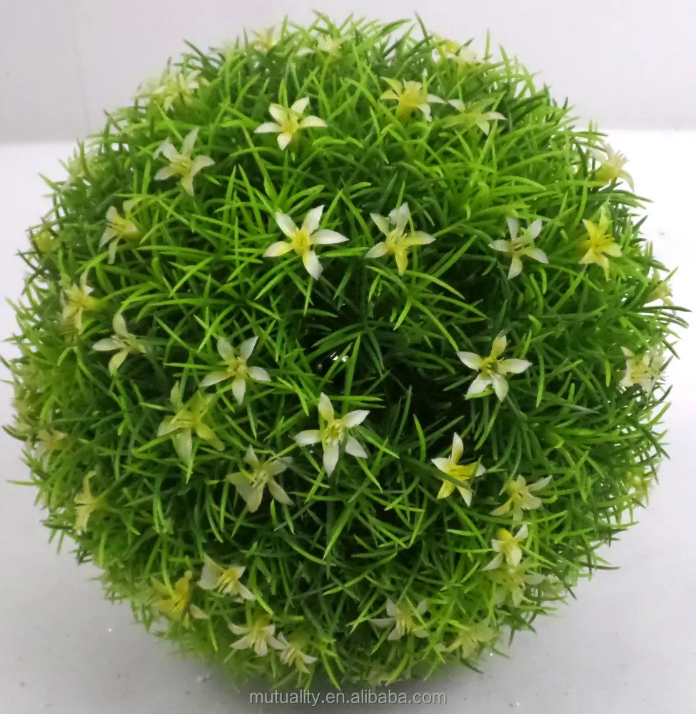 سعر المصنع رخيصة الاصطناعي النباتات البلاستيكية كرة زهرية للزينة الداخلية