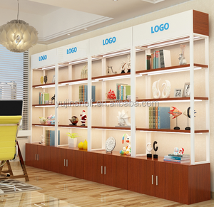 Hot Morden hiển thị hình ảnh Showcase gỗ LED thắp sáng tủ trưng bày thiết kế cho nhà/văn phòng/cửa hàng - Product Image 3