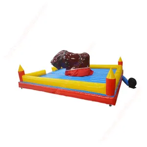 Amusement park electric inflatable mechanical rodeo bull bullfighting rides