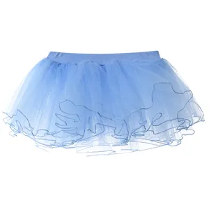 4 레이어 숙녀 투투 드레스 스커트 성인 여성 어린이 소녀 키즈 투투 스커트 여성용 Tulle Teen Girls Skirt Tutu