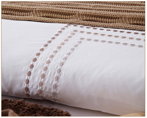 Housse <span class=keywords><strong>de</strong></span> <span class=keywords><strong>couette</strong></span> brodée personnalisée, 400TC, King size - Product Image 2