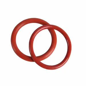 Werkseitige Lieferung kostenlose Probe benutzer definierte rote Farbe Silikon O Ring/Gummi O Ring