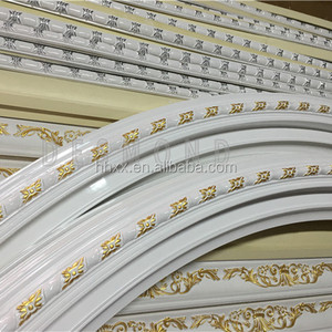 Green Material Decorative European Plastic Ceiling Cornice PU <strong>Flexible</strong> <strong>Moulding</strong> - Product Image 5