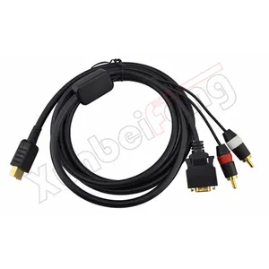 D-terminali AV kablosu ses Video kablosu için PS2 için PS3