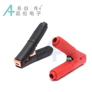 JIALUN 95mm 100A rame placcato alligatore batteria Clip nero coccodrillo rosso morsetto per il <span class=keywords><strong>Test</strong></span> di <span class=keywords><strong>alimentazione</strong></span> - Product Image 1
